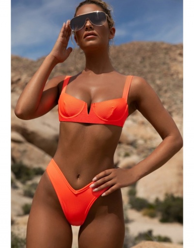 Replica  Hot Style Pure Color Bikini For Women Sleeveless #793656 $19.50 USD for Wholesale