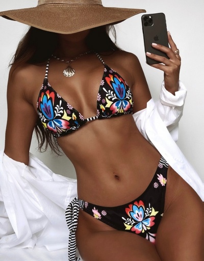  New Style Printing Bikini For Women Sleeveless V Neck #793659 $21.25 USD, Wholesale Fashion Swimsuits