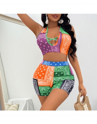 Sexy Fashion Hollow Out Floral Beach Sets  Sleeveless #793718 $36.04 USD, Wholesale Fashion Swimsuits