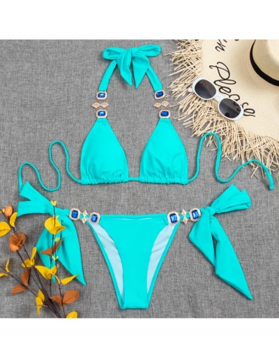 Replica  Sexy Splints Hollowed Out Bikini Swimsuit Sets Sleeveless #793750 $15.80 USD for Wholesale