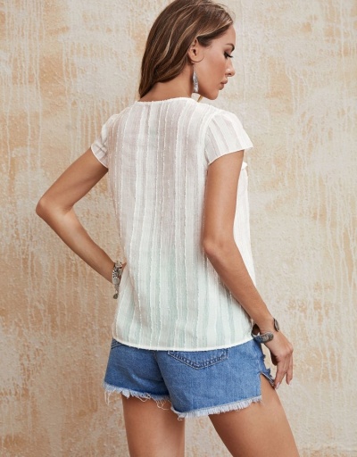 Replica  Summer Casual White Short Sleeve T Shirt Short Sleeve Crew Neck #793808 $19.73 USD for Wholesale