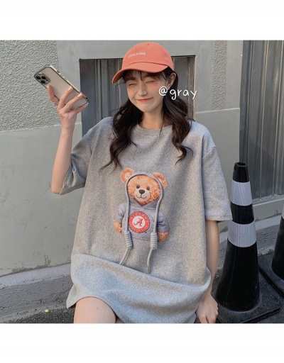  Versatile Cartoon Pattern Printing Women's T-Shirt Short Sleeve Crew Neck #793880 $10.69 USD, Wholesale Fashion T-Shirts