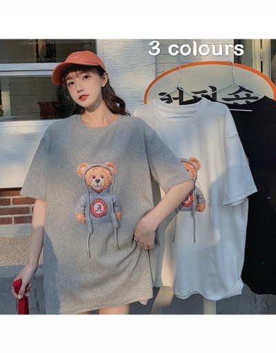 Replica  Versatile Cartoon Pattern Printing Women's T-Shirt Short Sleeve Crew Neck #793880 $10.69 USD for Wholesale