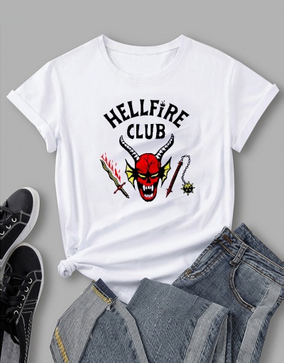 Replica White Short Sleeve Hip Hop T Shirts For Women Short Sleeve Crew Neck #793899 $16.97 USD for Wholesale