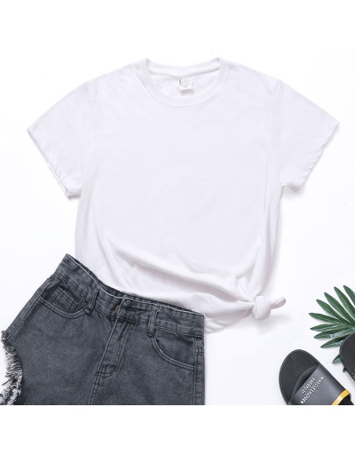 Summer Pure Short Sleeve Casual T Shirt  Short Sleeve Crew Neck #794050 $8.45 USD, Wholesale Fashion T-Shirts