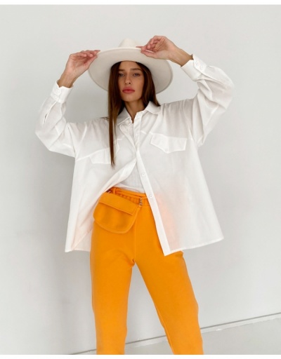 Replica  Summer Pure Color Thin See-through Women's Shirt Long Sleeve Turndown Collar #794080 $31.02 USD for Wholesale