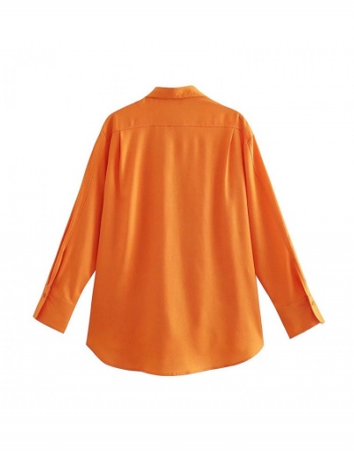 Replica New Women Fashion Loose Long Sleeve Shirts  Long Sleeve Turndown Collar #794157 $37.63 USD for Wholesale