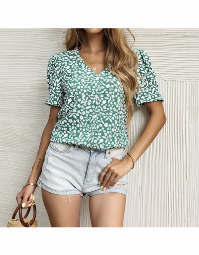  Summer V-Neck Short Sleeve Chiffon Blouse Short Sleeve V Neck #794195 $21.97 USD, Wholesale Fashion Blouses