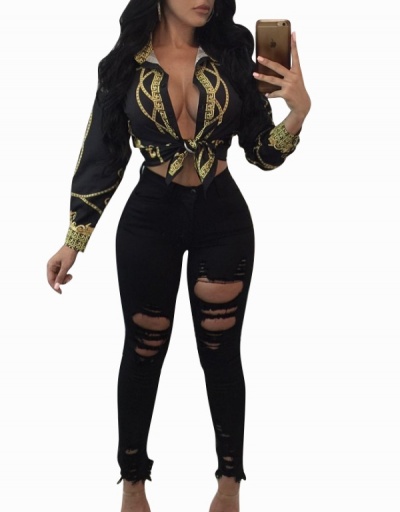 Replica Women Sexy Lace Up Long Sleeve Shirts  Long Sleeve V Neck #794300 $24.90 USD for Wholesale