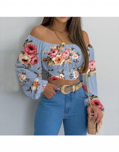 Replica Fashion Printing Pleated Women's Blouse Long Sleeve Boat Neck #794357 $19.50 USD for Wholesale