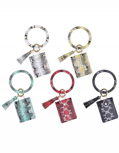 Animal Print PU Wallet Circle Bracelet Key Chain #794367 $9.63 USD, Wholesale Fashion Bracelet