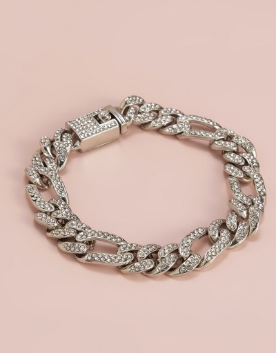 Replica Punk Rhinestone Hollow Out Easy Matching Bracelet #794375 $20.02 USD for Wholesale