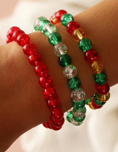 Festive Contrast Color 3 Piece Christmas Bracelets Set #794378 $7.25 USD, Wholesale Fashion Bracelet