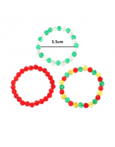 Replica Festive Contrast Color 3 Piece Christmas Bracelets Set #794378 $7.25 USD for Wholesale