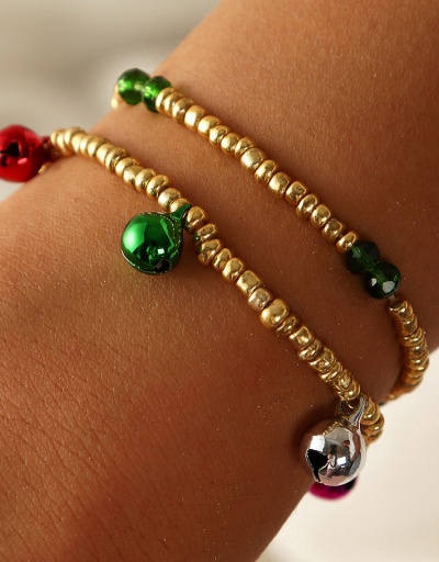 Creative Christmas Colorful Bell 2 Piece Bracelets #794379 $6.38 USD, Wholesale Fashion Bracelet