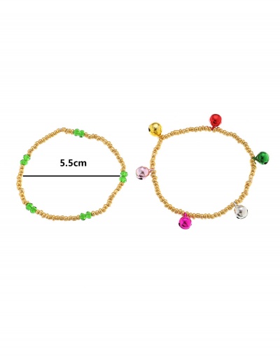 Replica Creative Christmas Colorful Bell 2 Piece Bracelets #794379 $6.38 USD for Wholesale