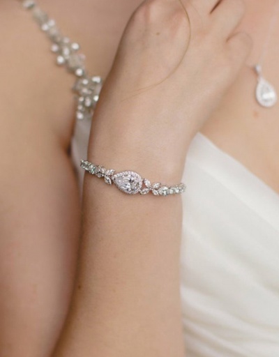 Light Luxury Water Drop Bridal Bracelet #794382 $21.06 USD, Wholesale Fashion Bracelet