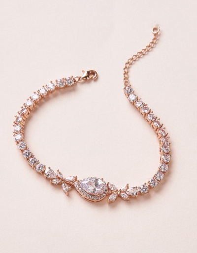 Replica Light Luxury Water Drop Bridal Bracelet #794382 $21.06 USD for Wholesale