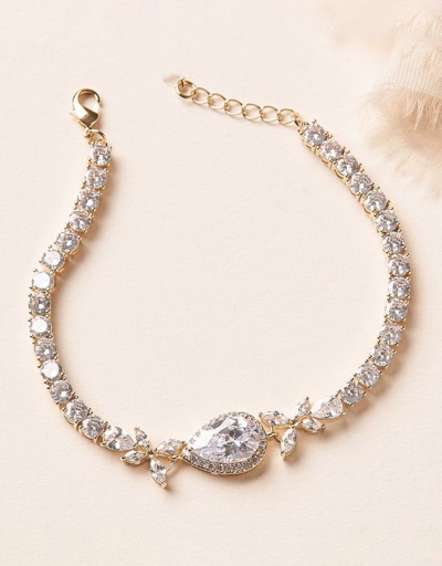 Replica Light Luxury Water Drop Bridal Bracelet #794382 $21.06 USD for Wholesale