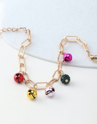 Replica Festive Bell Hollow Out Christmas Bracelet #794386 $6.45 USD for Wholesale