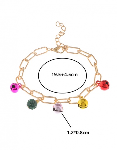 Replica Festive Bell Hollow Out Christmas Bracelet #794386 $6.45 USD for Wholesale