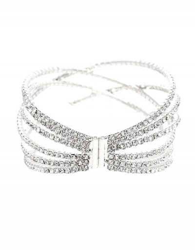 Replica Gorgeous Cross Rhinestone Hollow Out Bracelet #794387 $11.72 USD for Wholesale