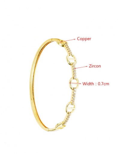 Replica Creative Electrocardiogram Rhinestone Hollow Out Bracelet #794389 $16.07 USD for Wholesale