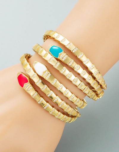 Individual Snake-Shaped Open Bracelet For Unisex #794390 $14.90 USD, Wholesale Fashion Bracelet