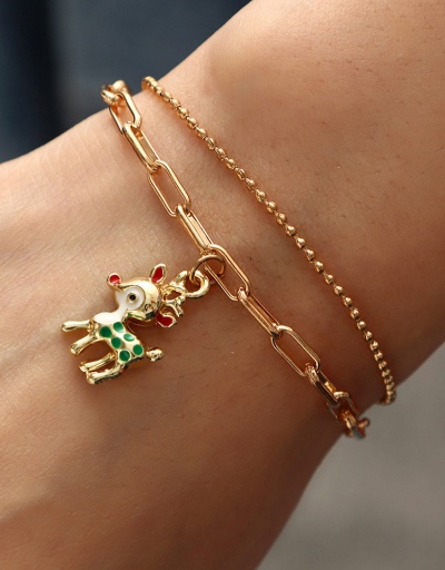 Replica Geometry Christmas Element Pendant Bracelet #794397 $6.70 USD for Wholesale