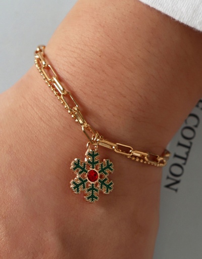 Replica Geometry Christmas Element Pendant Bracelet #794397 $6.70 USD for Wholesale