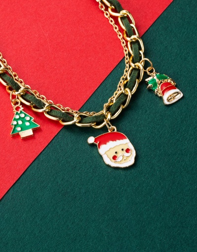 Replica Funny Santa Christmas Tree Patchwork Bracelet #794401 $7.81 USD for Wholesale