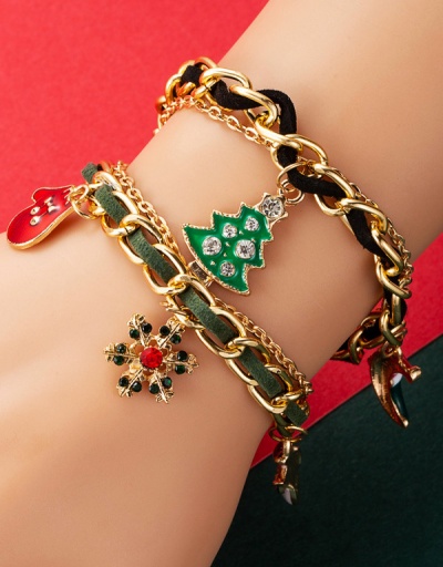 Creative Christmas Tree Snowflake Adorable Bracelet #794403 $7.53 USD, Wholesale Fashion Bracelet