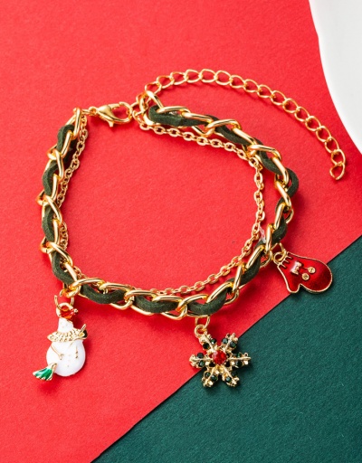 Replica Creative Christmas Tree Snowflake Adorable Bracelet #794403 $7.53 USD for Wholesale