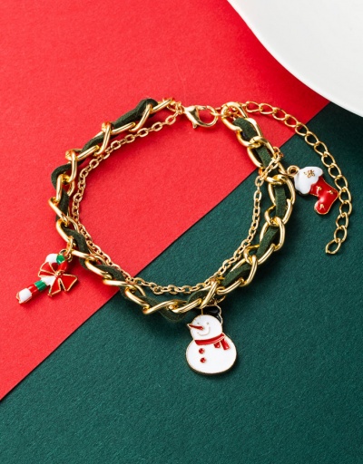 Replica Santa Claus Christmas Tree Snowman Christmas Bracelet #794404 $7.81 USD for Wholesale