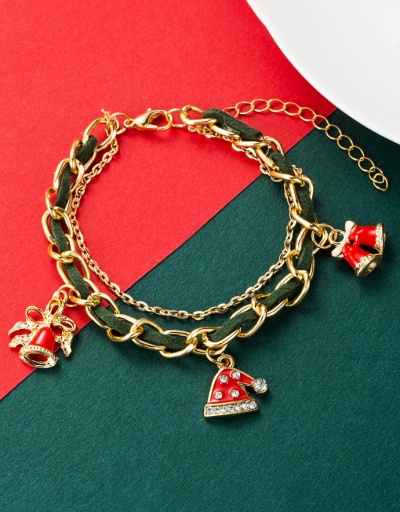 Replica Santa Claus Christmas Tree Snowman Christmas Bracelet #794404 $7.81 USD for Wholesale