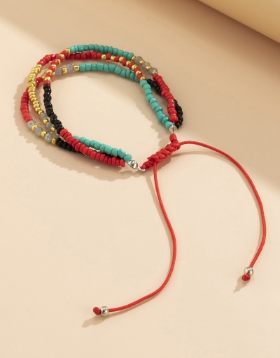 Replica National Style Contrast Color Beaded Bracelet Set #794413 $5.18 USD for Wholesale