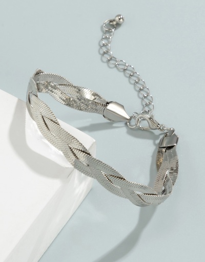 Replica Trendy Solid Entangle Geometry Chain Bracelet #794414 $6.83 USD for Wholesale