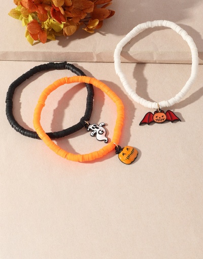 Replica Funny Ghost Bat Three Piece Halloween Bracelet Set #794417 $8.13 USD for Wholesale