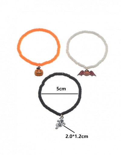 Replica Funny Ghost Bat Three Piece Halloween Bracelet Set #794417 $8.13 USD for Wholesale