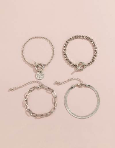 Replica Chain Hollow Out Hip Hop Multiple Bracelet Set #794418 $6.58 USD for Wholesale