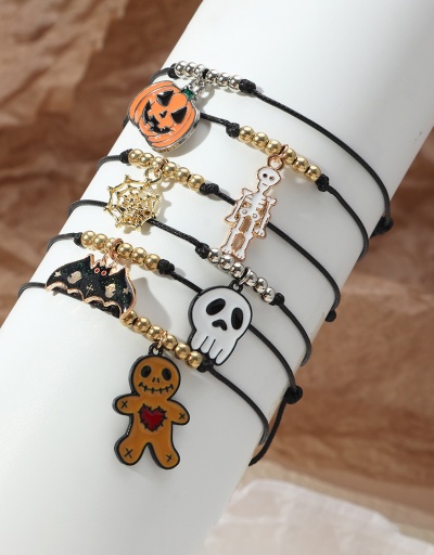 Funny Ghost Pumpkin Skull Halloween Bracelet #794420 $6.83 USD, Wholesale Fashion Bracelet