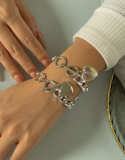 Replica Particular Hollow Out Heart OT Buckle Bracelet Set #794423 $6.33 USD for Wholesale