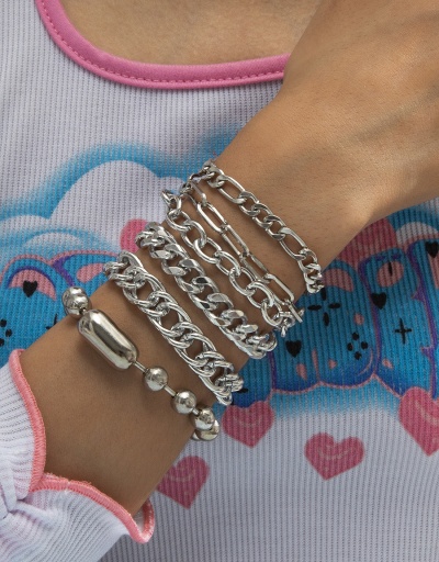 Particular Solid Beads Hollow Out Multiple Bracelets #794424 $7.54 USD, Wholesale Fashion Bracelet