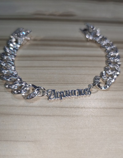 Replica Street Letter Rhinestone Constellation Designer Bracelets #794425 $21.17 USD for Wholesale