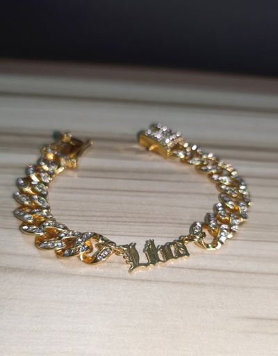 Replica Street Letter Rhinestone Constellation Designer Bracelets #794425 $21.17 USD for Wholesale