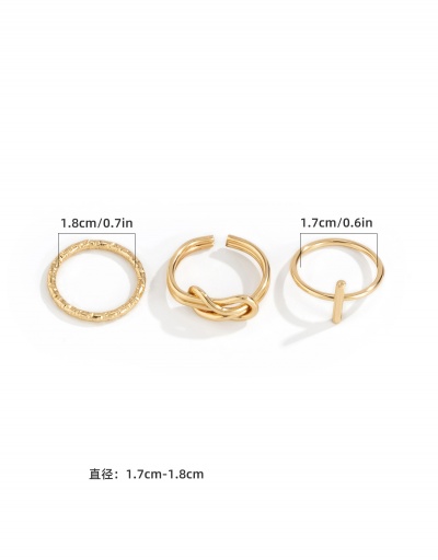 Replica Fashion Trendy Cool Rings Set For Ladies #794435 $5.80 USD for Wholesale