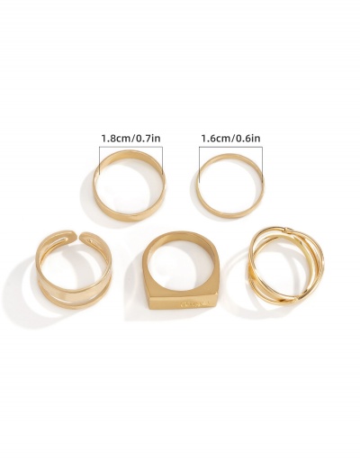 Replica Fashion Alloy Material Punk Street Ring Set #794436 $5.50 USD for Wholesale