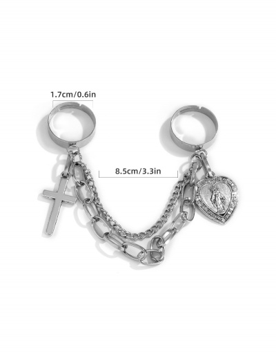 Replica Cross Alloy Material Rings Accessories For Women #794439 $5.72 USD for Wholesale