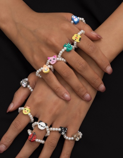 Casual Faux Pearl Animal Star Rings  #794440 $4.08 USD, Wholesale Fashion Ring