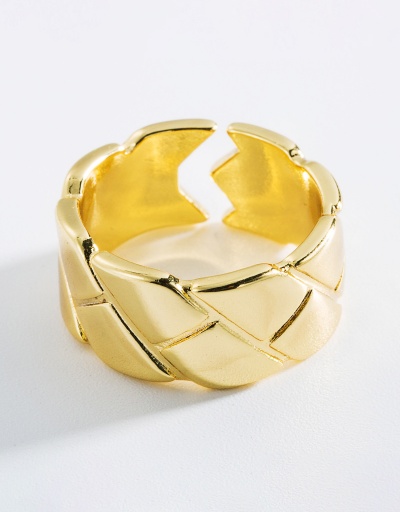 Replica Vintage Simple Geometry Copper Ring For Unisex #794444 $7.67 USD for Wholesale